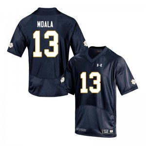 Notre Dame Fighting Irish Men's Paul Moala #13 Navy Under Armour Authentic Stitched College NCAA Football Jersey EMX5899IM